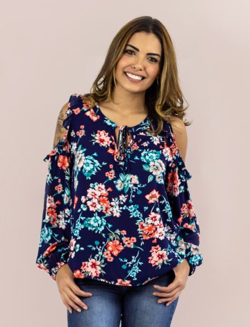 Blusa Manga Longa Estampada