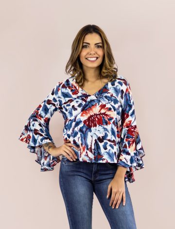 Blusa Estampada Costas Degagê