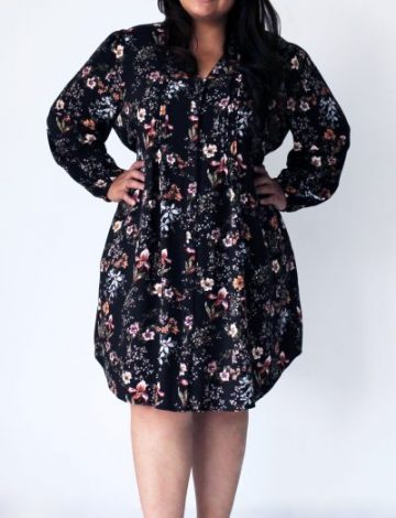 Vestido Plus Size Vista Botões