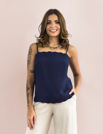 Blusa Alcinha Barra Nuvem